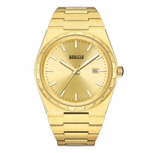 BAOGELA 40mm μάρκα All Gold Gold Steam Steel Men \\\\ Wristwatch Classic Business 50m Αδιάβροχη Ιαπωνία Κίνηση Quartz Watch for Men 22801