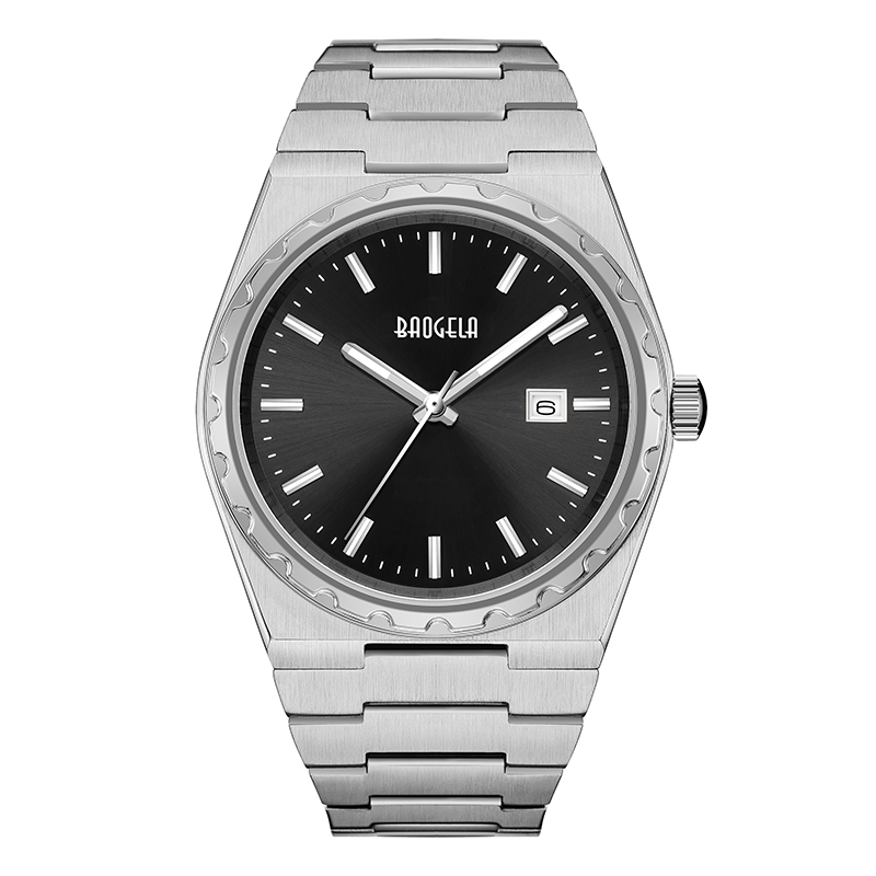 BAOGELA 40mm μάρκα All Gold Gold Steam Steel Men \\\\ Wristwatch Classic Business 50m Αδιάβροχη Ιαπωνία Κίνηση Quartz Watch for Men 22801