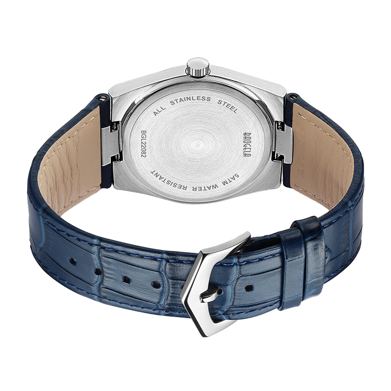 Baogela 40mm άνδρες επιχειρηματικά ρολόγια Quartz Sport Casual Genuine Leather Wristwatch 50tm Αδιάβροχο αρσενικό ρολόι Relogio Masculino 22802